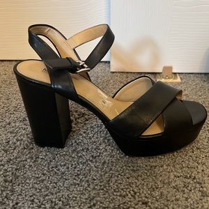 Michael by Michael Kors platform leather heel